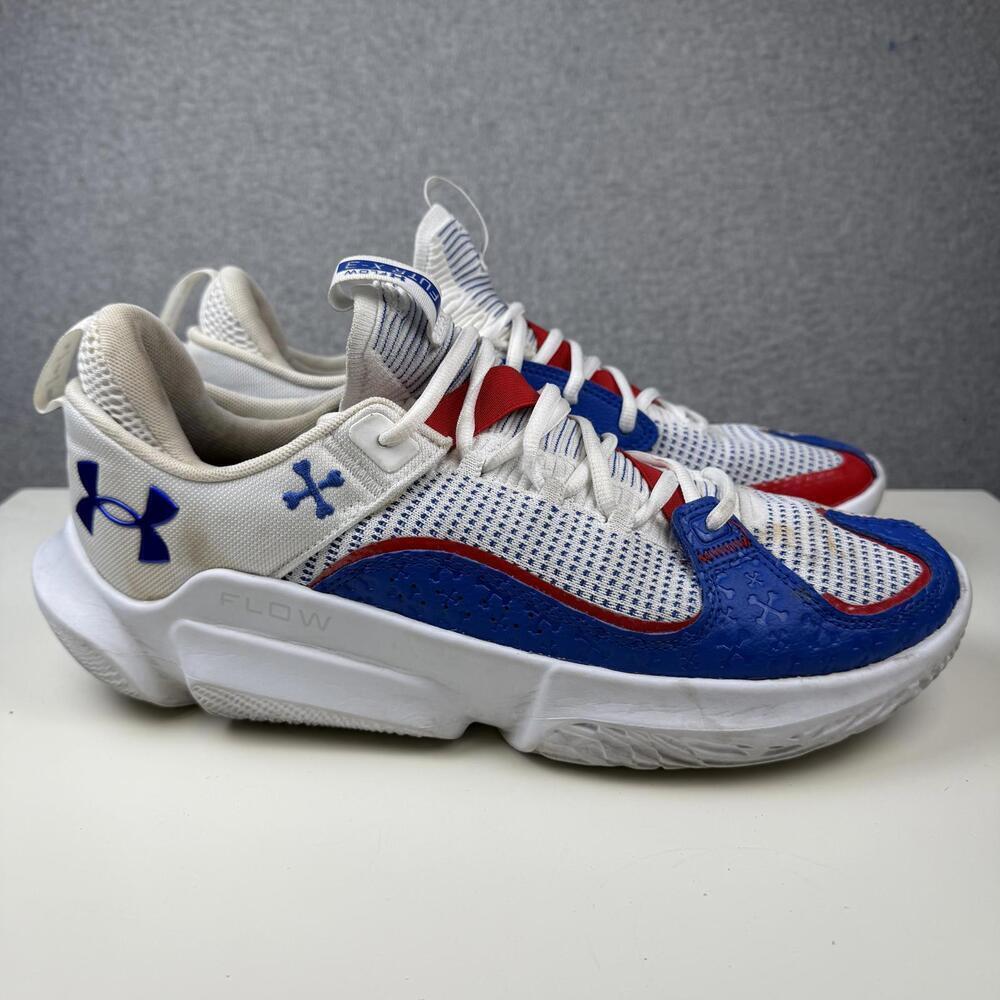 Under Armour FLOW FUTR X 3 Basketball Shoe Sneaker Mens 12/ W 13.5 Blue White